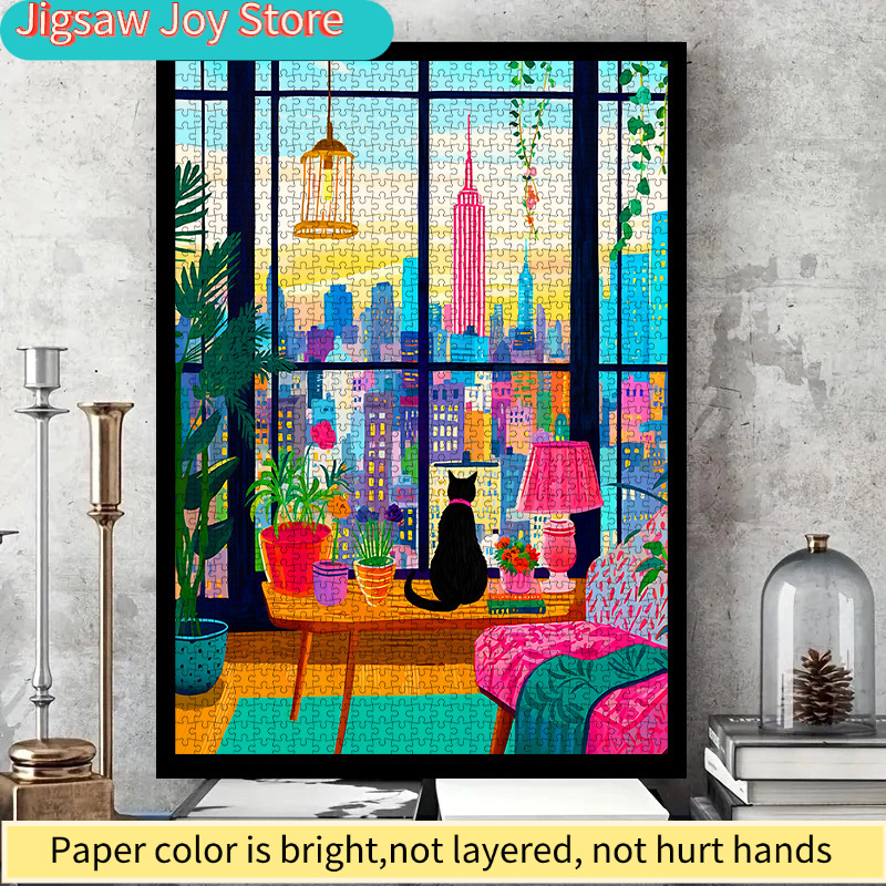 DIY Paper Puzzle, New York Cit - Plant Parent Pot ulasan dan harga