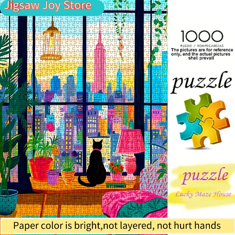DIY Paper Puzzle, New York Cit - Plant Parent Pot ulasan dan harga