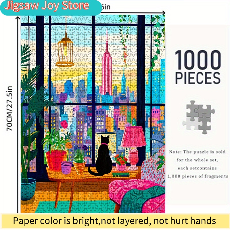 DIY Paper Puzzle, New York Cit - Plant Parent Pot ulasan dan harga