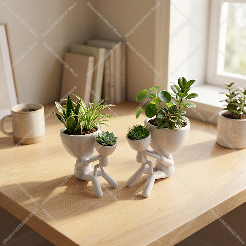 Family Style Pot - Creative Pl - Plant Parent Pot ulasan dan harga