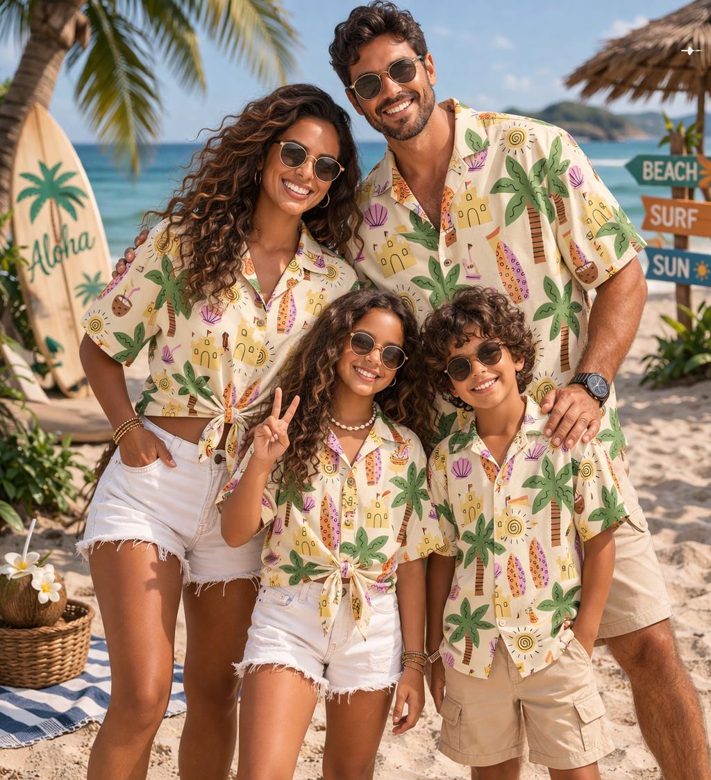 Hawaiian Children's Shirt Plan - Plant Parental ulasan dan harga
