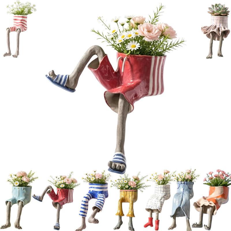 Cute Sitting Legs Jeans Dress  - Plant Parent Pot ulasan dan harga
